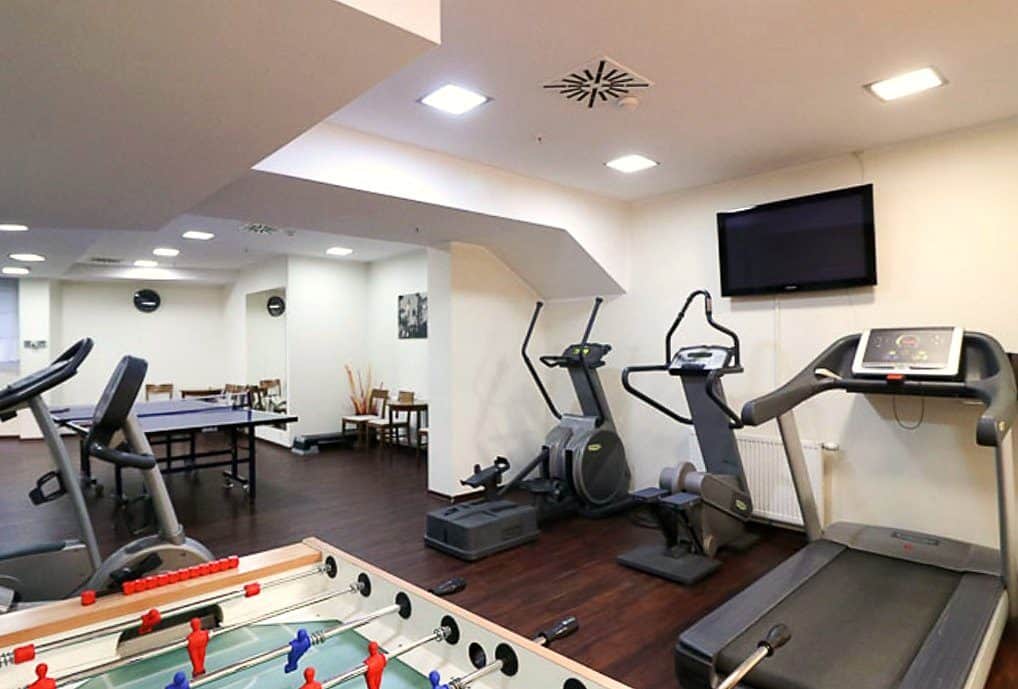 Cardio zone in the Hotel Dom Zdrojowy gym
