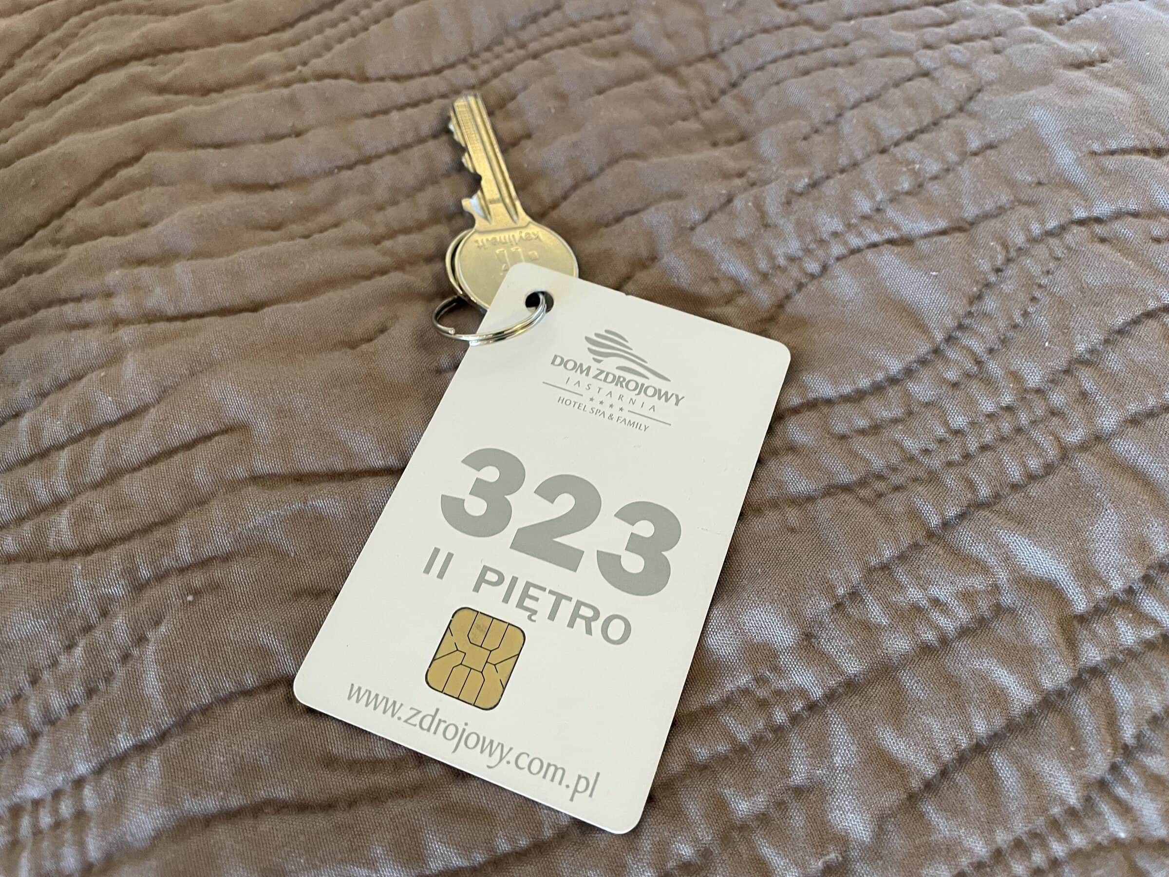 Key card for Apartament Zdrojowy 323 at Hotel Dom Zdrojowy